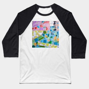 Colourful Ceramic Pattern Baseball T-Shirt